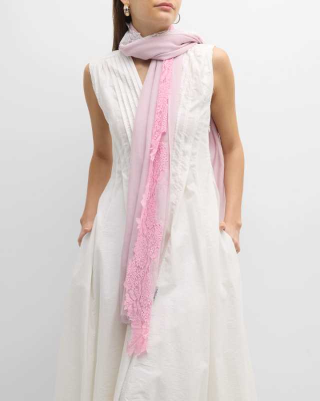 Lace Cashmere & Silk Evening Wrap